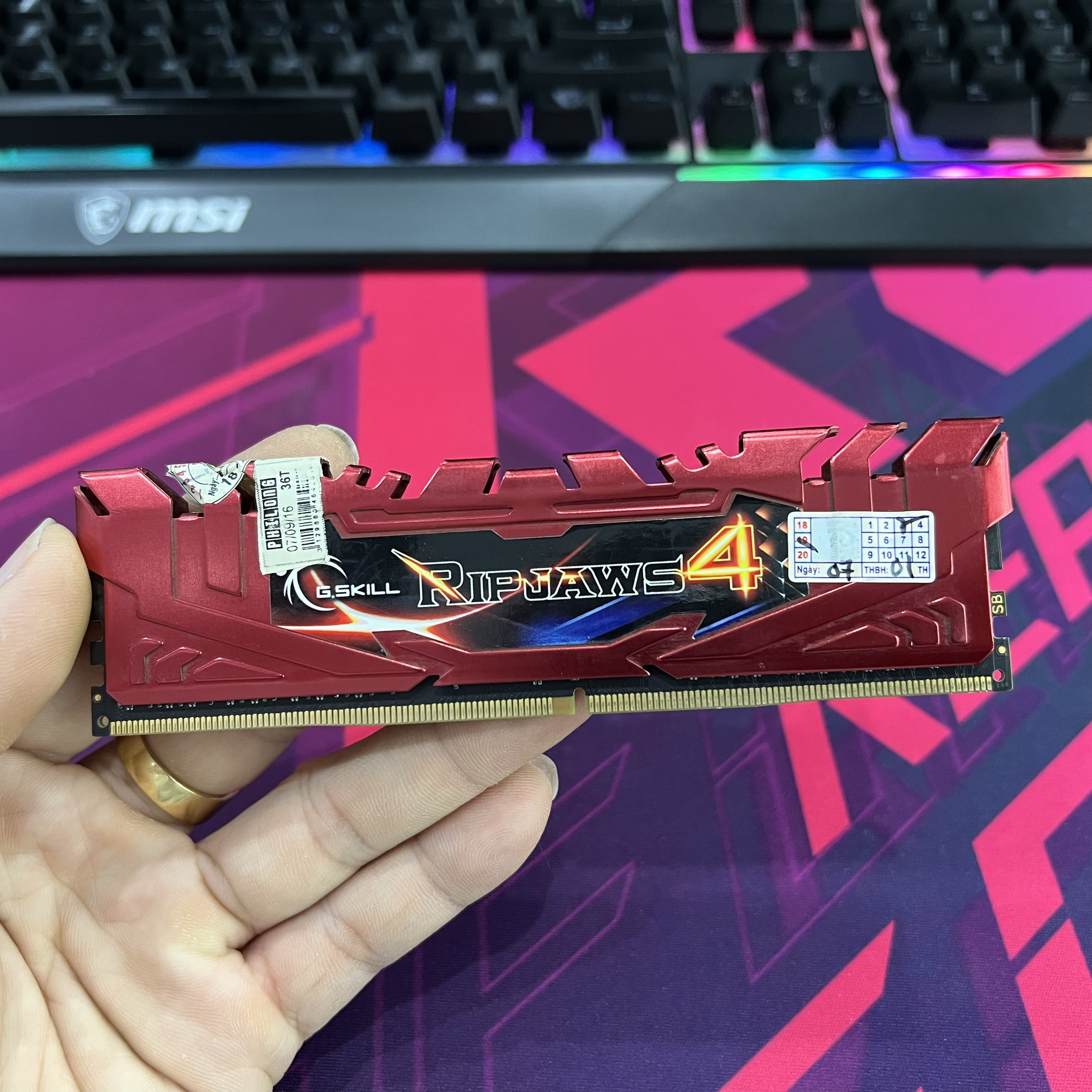 RAM GSkill RIPJAW 4 DDR4 8GB Bus 2133Mhz F4-2133C15Q-32GRR - Hàng chính hãng