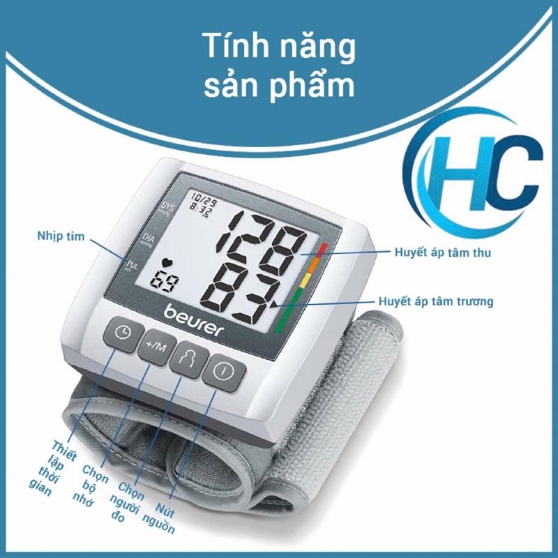 Máy đo huyết áp điện tử cổ tay Beurer BC30 (bảo hành 3 năm)