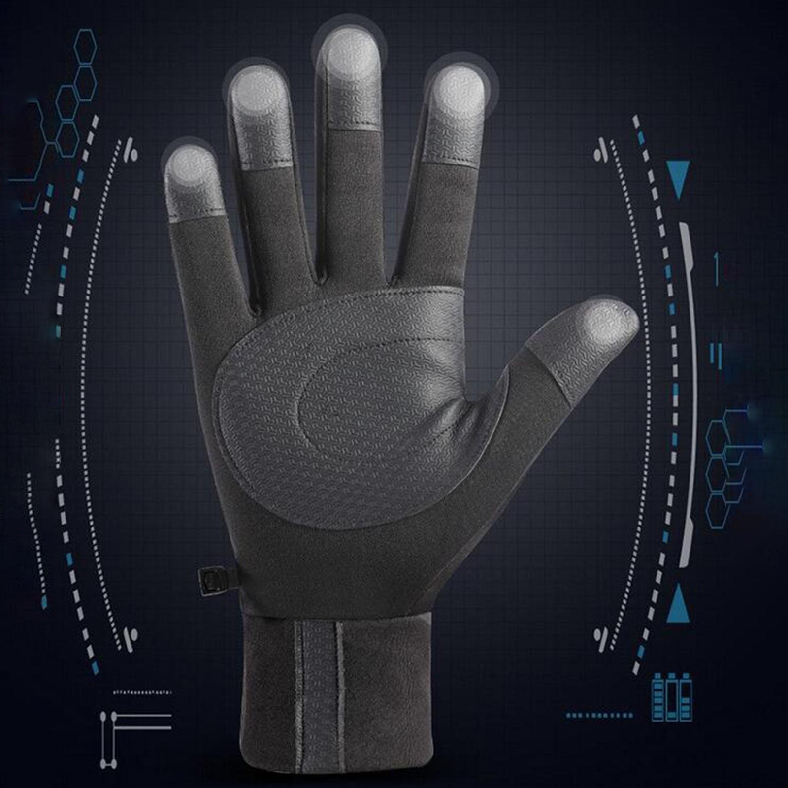 Women Men Winter Gloves Touchscreen Thermal AntiSlip Windproof Waterproof Gloves for Fishing, Driving, Cold Weather, Hiking, Biking