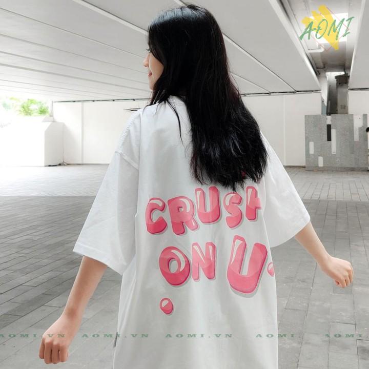 Áo Thun Nam Nữ OUTERITY Crush On U Unisex - Kiểu áo phông form rộng có regular và tay lỡ Ulzzang Nelly - Leevin Store