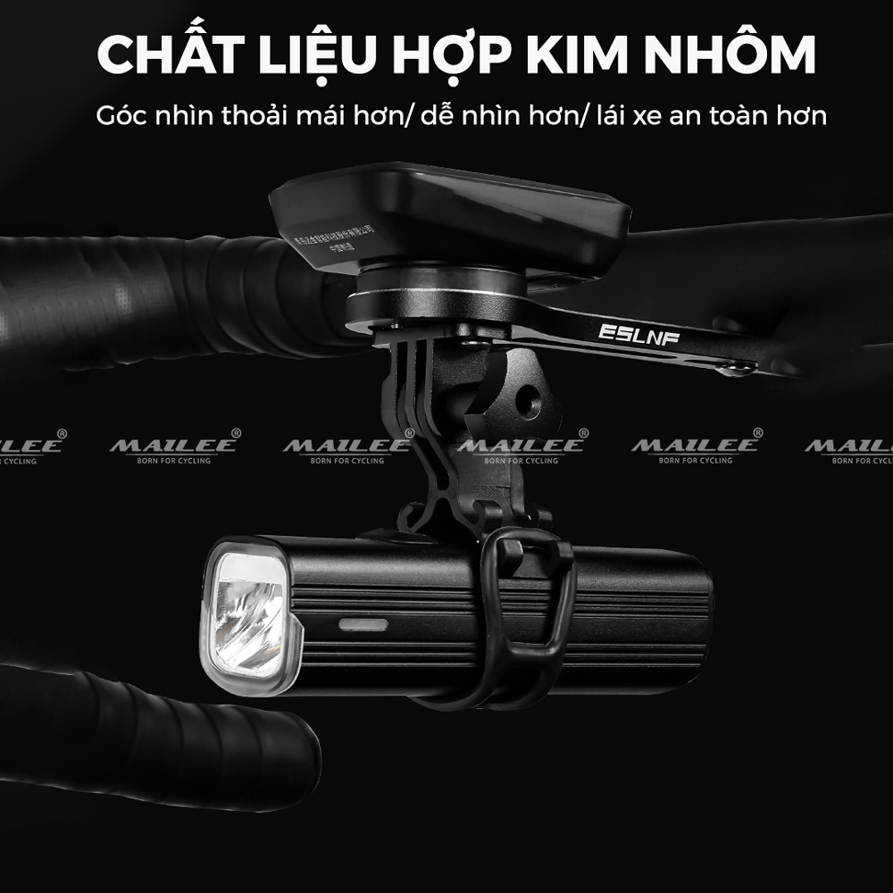 Giá Đỡ Đồng Hồ Xe Đạp Mai Lee ESL-203 Loại Thẳng Đỡ Đồng Hồ Tốc Độ/ Đèn Pin Cho Xe đạp Road Touring Đinh Ốc Dưới - Mai Lee