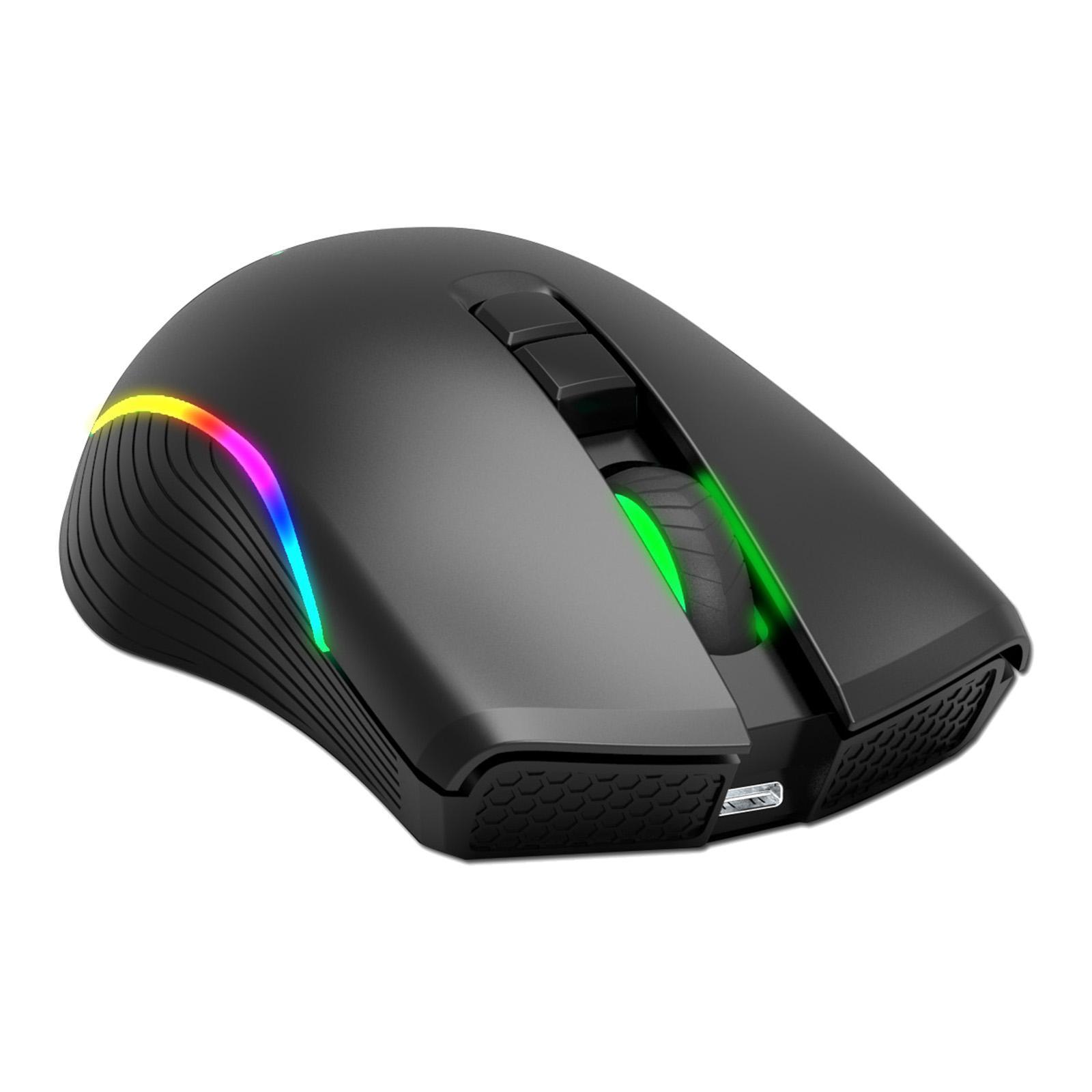 Rechargeable 2. Computer Gaming Mouse Optical Mice with USB Receiver