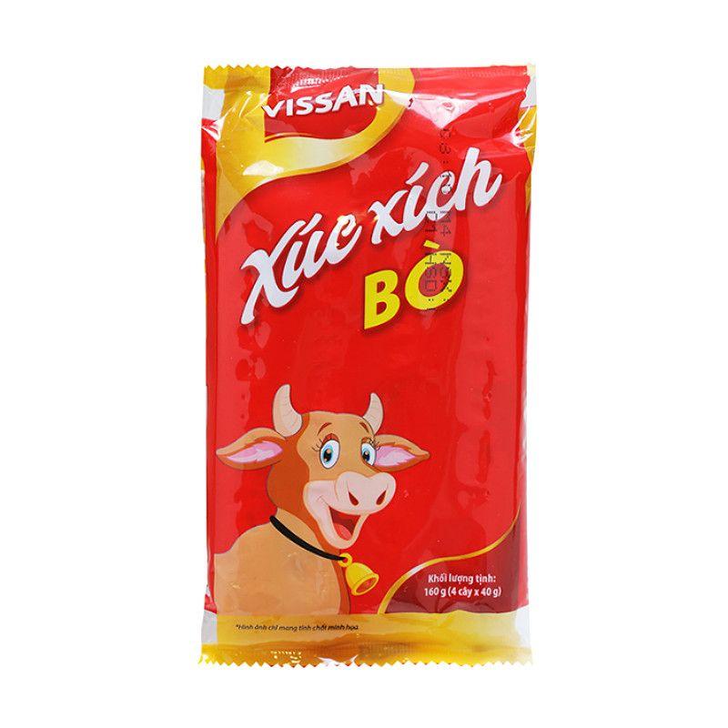 Xúc Xích Tiệt Trùng Vissan Bò Gói 160G - 8934572194343