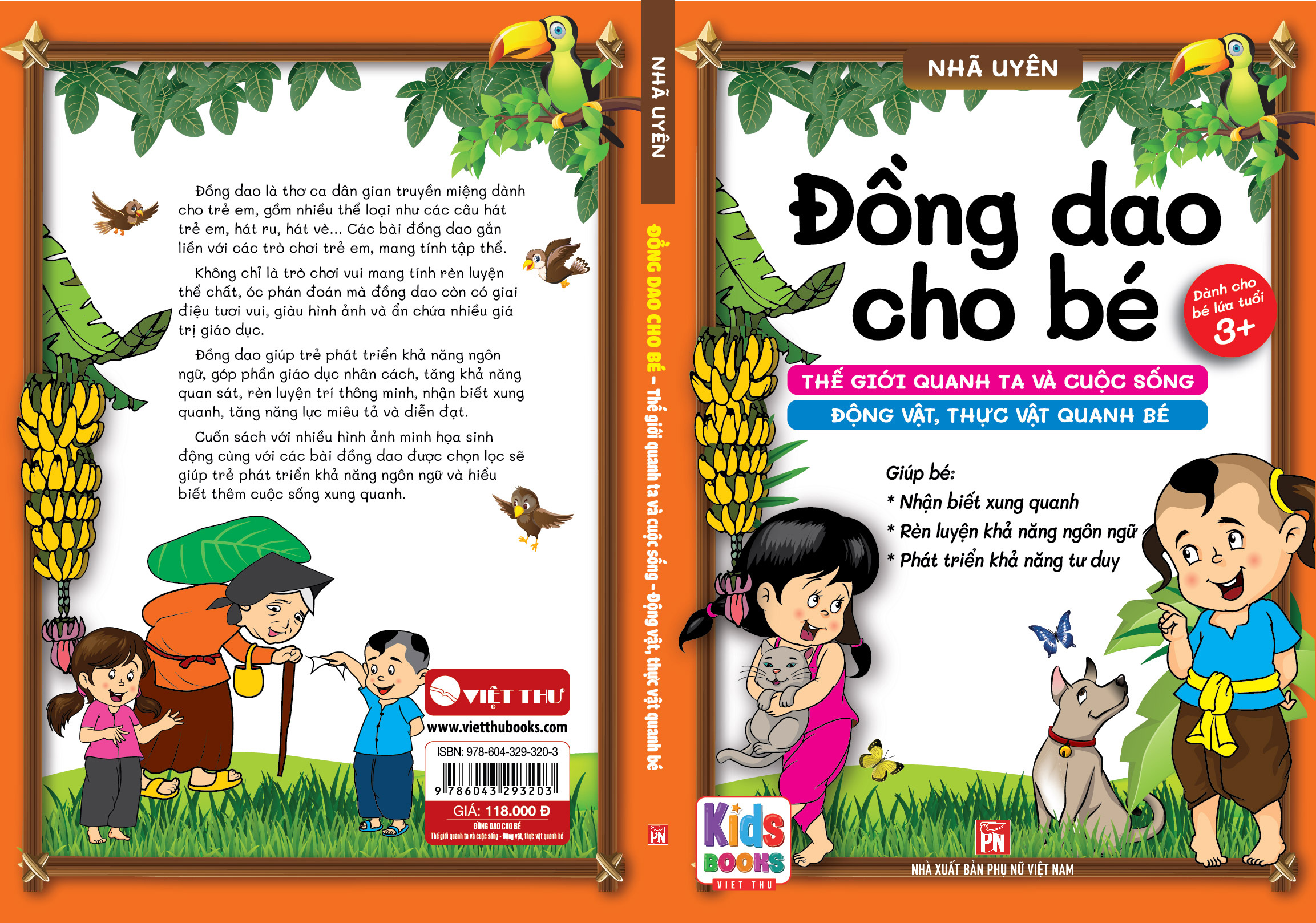 Đồng dao cho Bé - Thế giới quanh ta và cuộc sống động vật, thực vật quanh bé - Bé Từ 3+ trở lên (Cho bé tập nói)