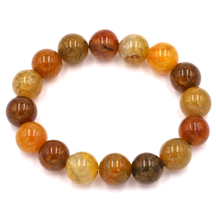 Vòng đeo tay đá vân rồng 12 ly 16 hạt