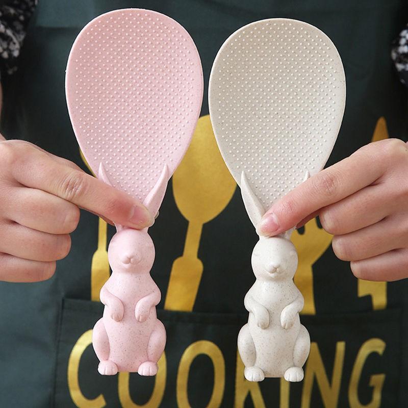 Muôi Xới Cơm Hình Thỏ Dễ Thương, Nhiều Màu Lựa Chọn, Kiểu Dáng Cute, Nhựa Chất Lượng Cao, An Toàn Tiện Dụng Trong Gia Đình. TakyHome 5450