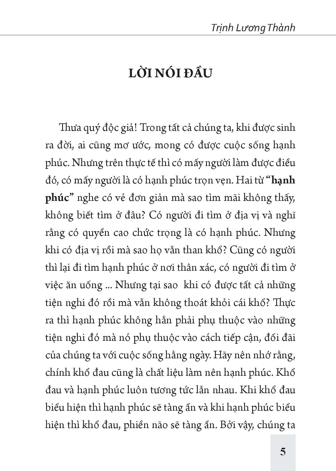 Hạnh phúc ngay trong ta