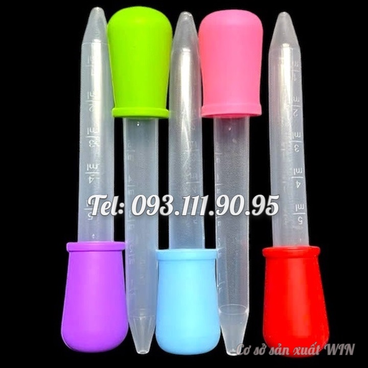 Bộ 10 ống bơm silicon làm rau câu, làm bánh, socola – Mã số 1995