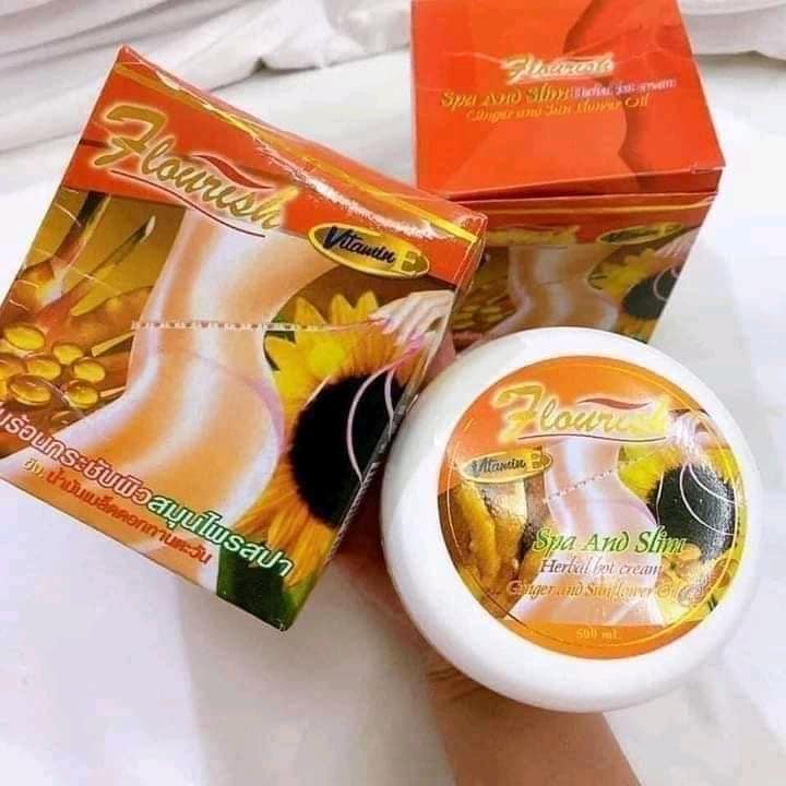 Kem tan mỡ bụng gừng ớt Flourish Thái Lan 500g ( không xuất hóa đơn đỏ )