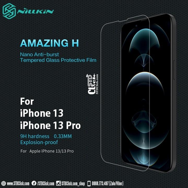 KÍNH CƯỜNG LỰC DÀNH CHO ĐIỆN THOẠI IPHONE 13 - 13 PRO NILLKIN AMAZING H
