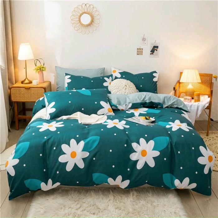 Bộ chăn ga Cotton Poly hoa bả cánh - Hàng nhập khẩu