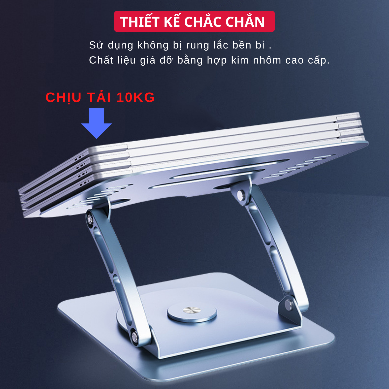 Giá Đỡ Máy Tính, Laptop Chất Liệu Hợp Kim Nhôm Cao Cấp Xoay 360 Độ. Hỗ Trợ Tản Nhiệt Chống Mỏi Cổ, Vai, Gáy Model FS088 V3.1. Hàng Chính Hãng Tamayoko