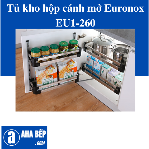 TỦ KHO HỘP CÁNH MỞ - 2 TẦNG EURONOX EU1-260. Hàng Chính Hãng 