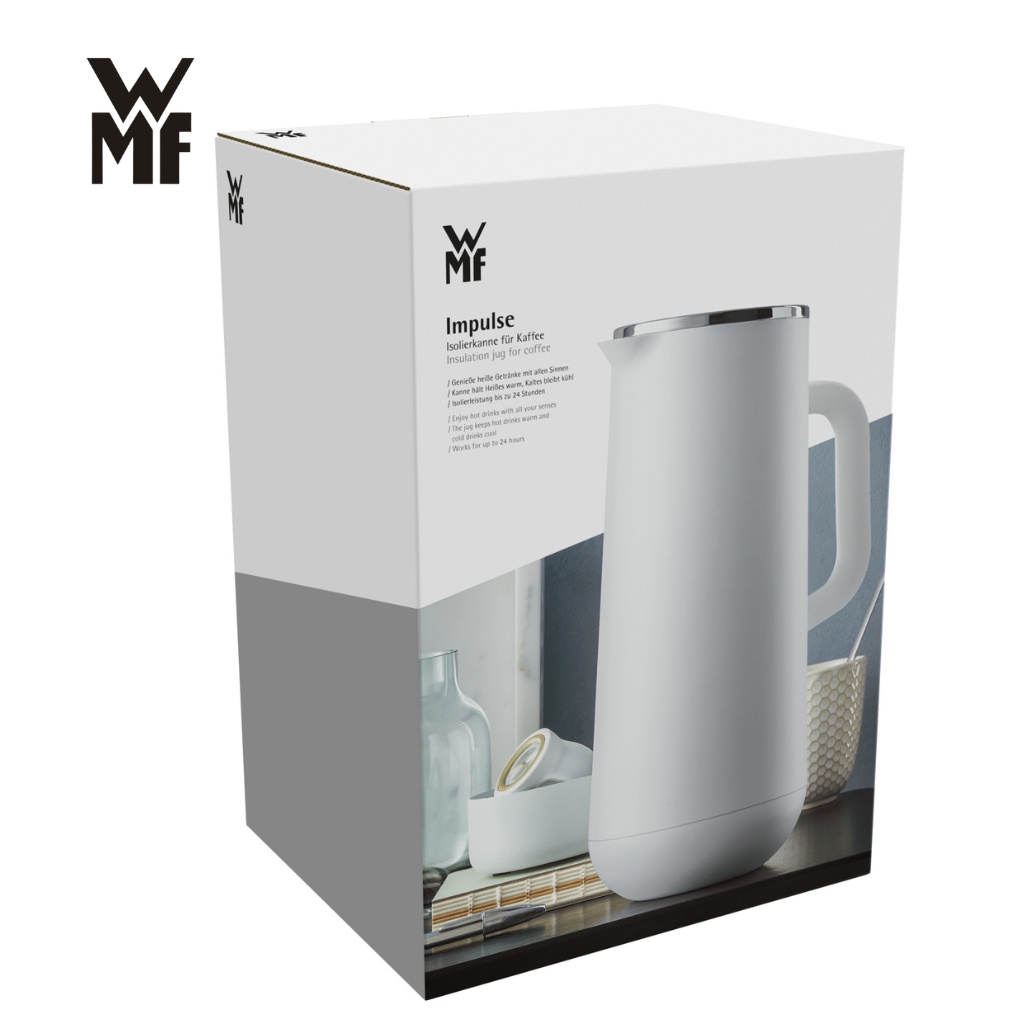 Bình Giữ Nhiệt Cầm Tay WMF IMPULSE VACUUM JUG WEI 1L Chất Liệu Thép Không Gỉ Cromargan Bền Bỉ - 690717410