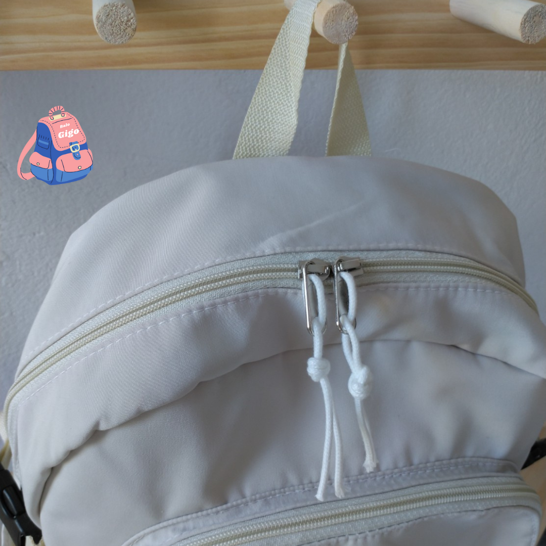 Balo basic trơn vải ulzzang phong cách Hàn Quốc dễ thương G211 - BaloGigo