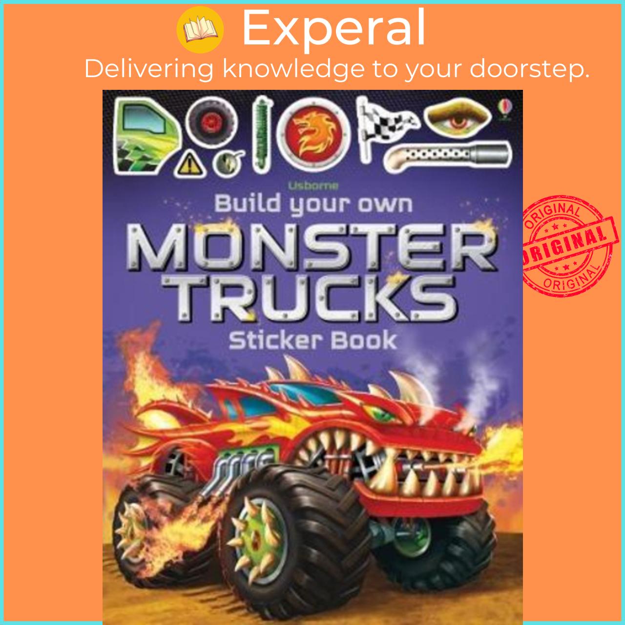 Sách - Build Your Own Monster Trucks Sticker Book by Simon Tudhope