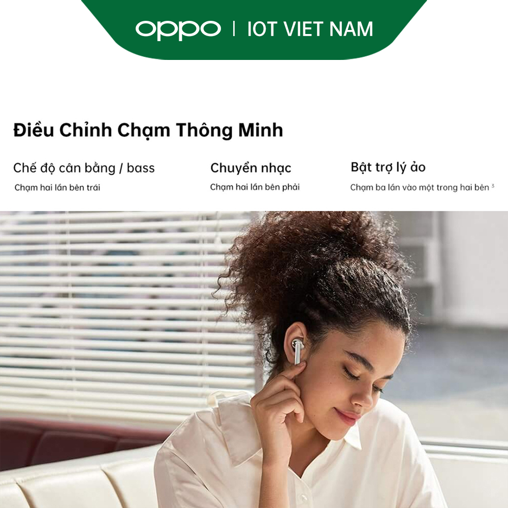 Tai nghe Không Dây True Wireless OPPO Enco W31 | Công Nghệ Truyền Âm Bluetooth 5.0 | Chống Bụi Và Chống Nước IP54 | Kết Nối 10m | Hàng Chính Hãng