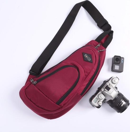 Balos ZEN SLING 3 D.Red - Balo chéo một quai, Túi Chéo Vai Nam Nữ, Túi Đeo Chéo màu đỏ, Túi Đeo Chéo Thời Trang