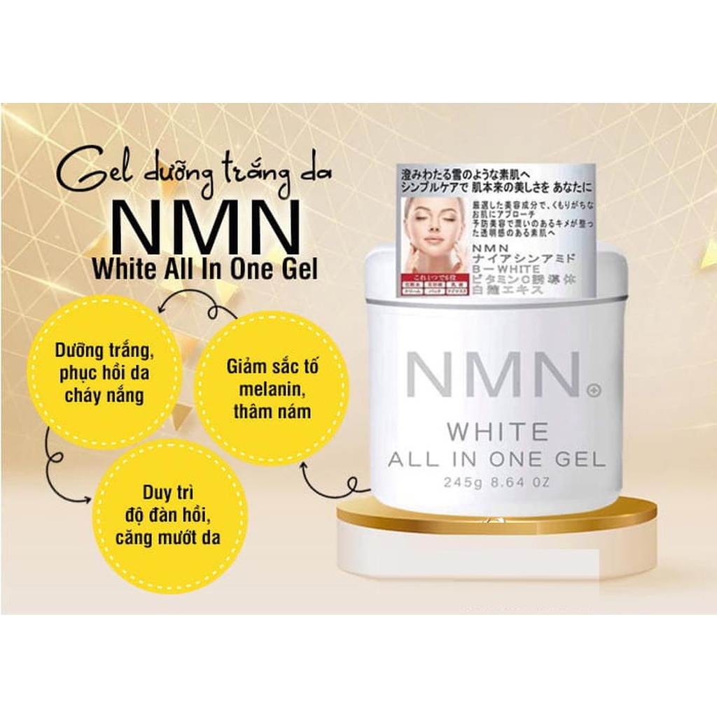 Hình ảnh ￼GEL DƯỠNG TRẮNG NMN WHITE ALL IN ONE