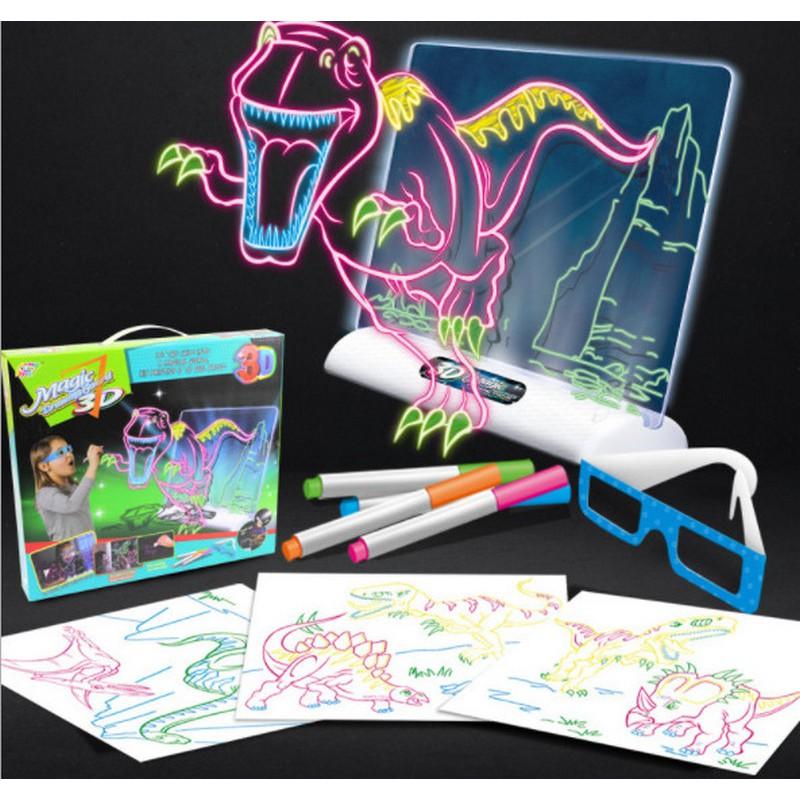 TRANH VẼ 3D HỖ TRỢ BÉ SÁNG TẠO VẼ RA 1 THẾ GIỚI