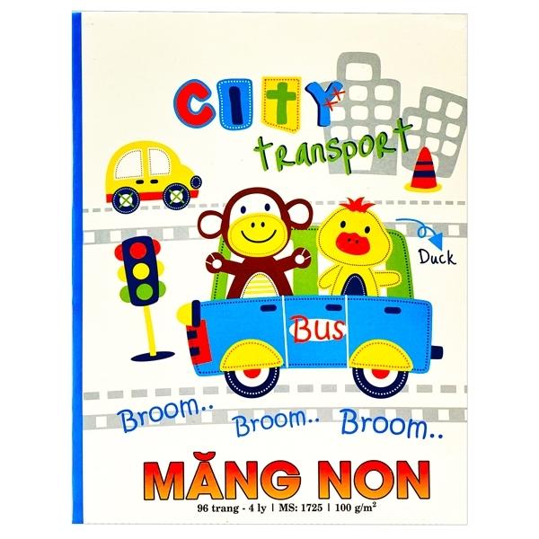 Vở Măng Non 4 Ô Ly 96 Trang ĐL 100g/m2 - Hải Tiến 1725