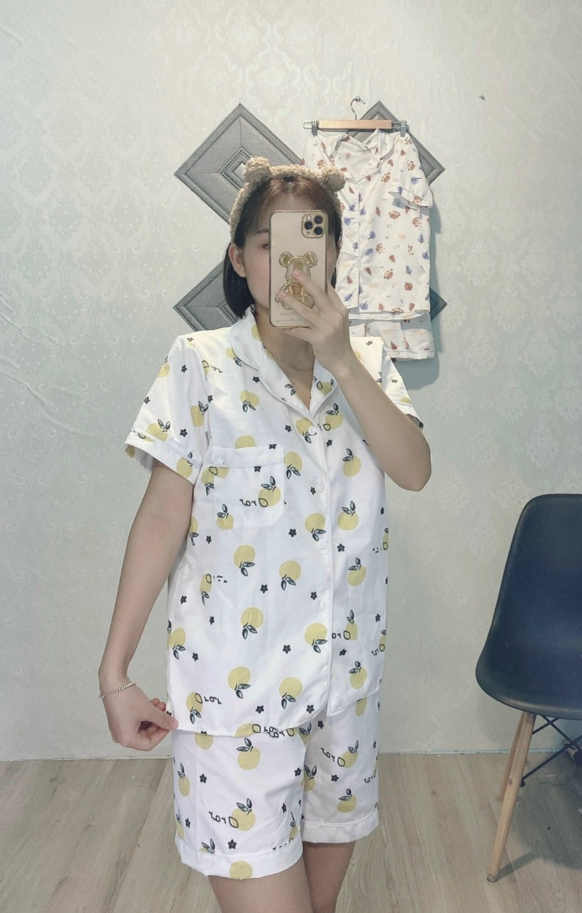 Bộ ngủ pijama chất kate thái chuẩn