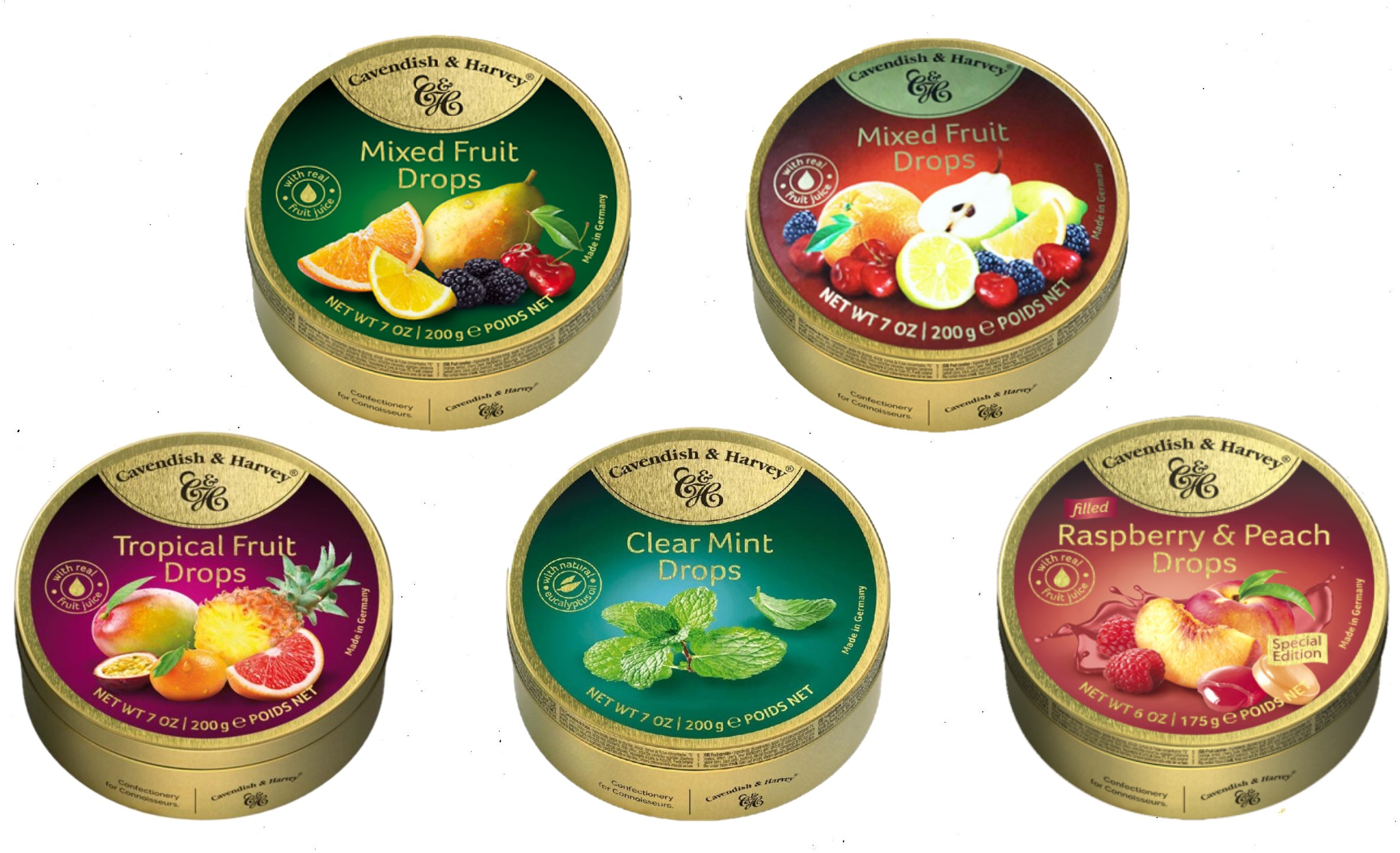 Kẹo C&H Mixed Fruit Drops 200g