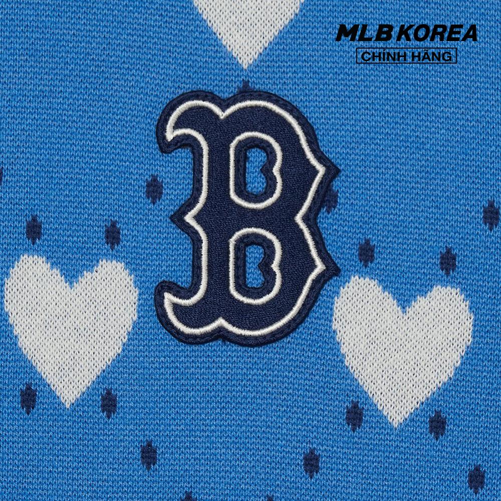 MLB - Áo sweater unisex cổ tròn tay dài Heart Overfit 3AKPH0131
