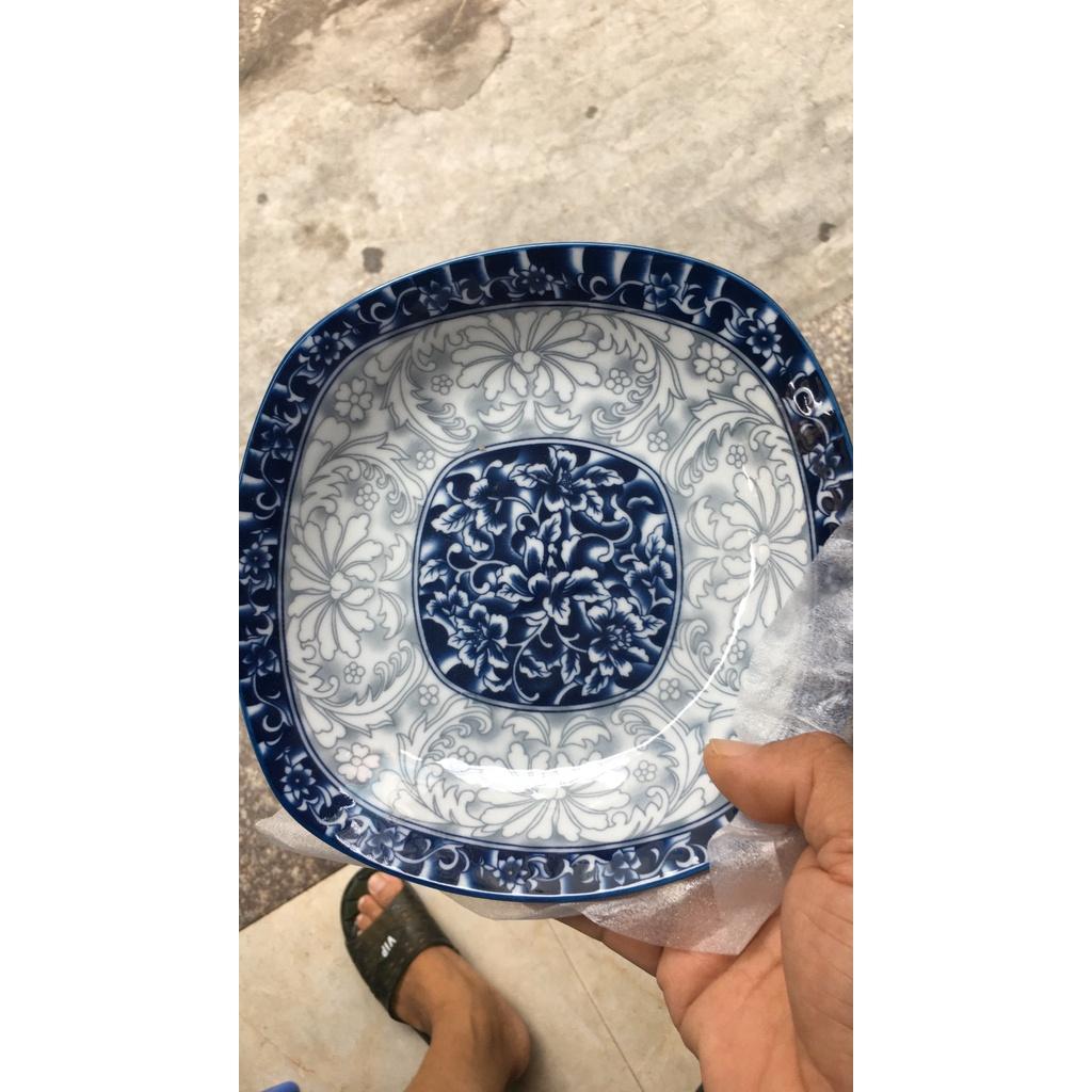 Xả Kho sỉ 2 đĩa vuông 7 sứ bát tràng 16cm