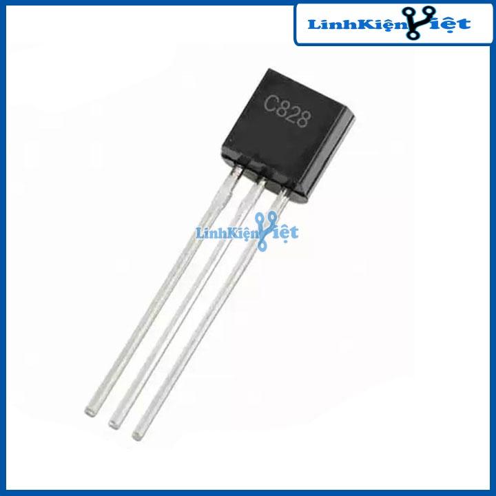 Hình ảnh C828 TO-92 transistor NPN 0,1a 25v