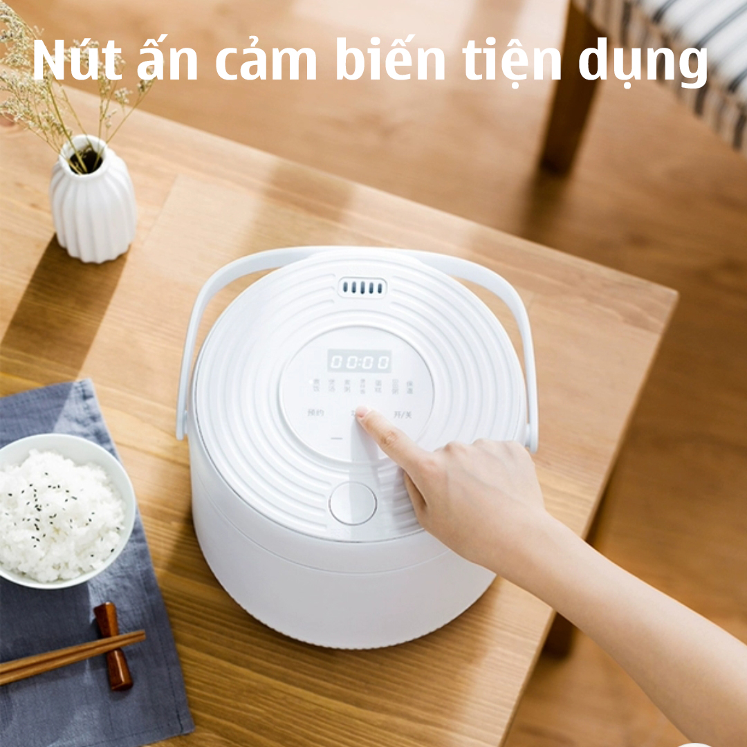 Nồi Cơm Điện Tử Dung Tích 2l Công Suất 400W Có Chế Độ Hẹn Giờ