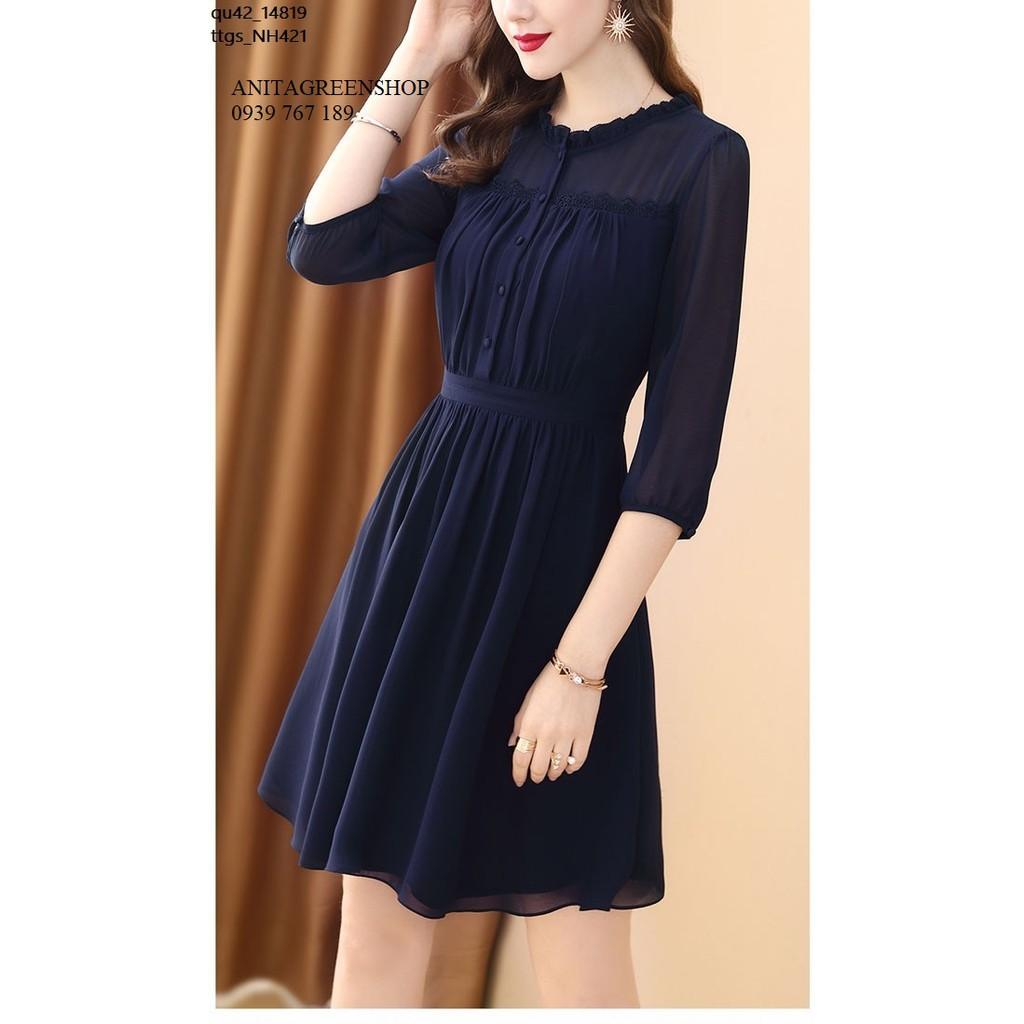 Ttgs - NH421 Đầm Xòe Tay Lở