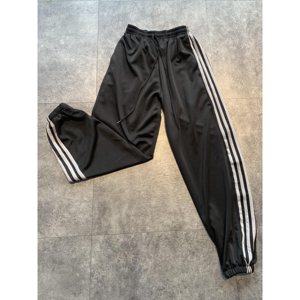 Quần 3 sọc bó dây xám