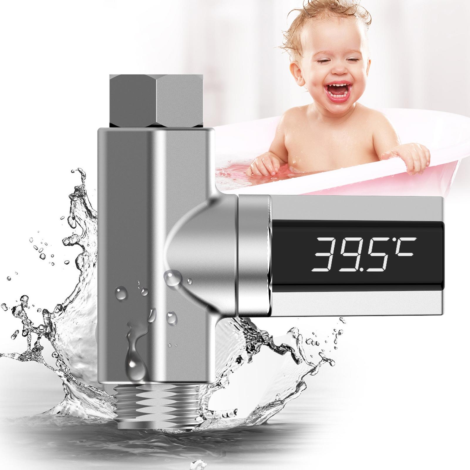 Nhiệt kế vòi sen màn hình led , van cảm biến nhiệt độ máy nước nóng