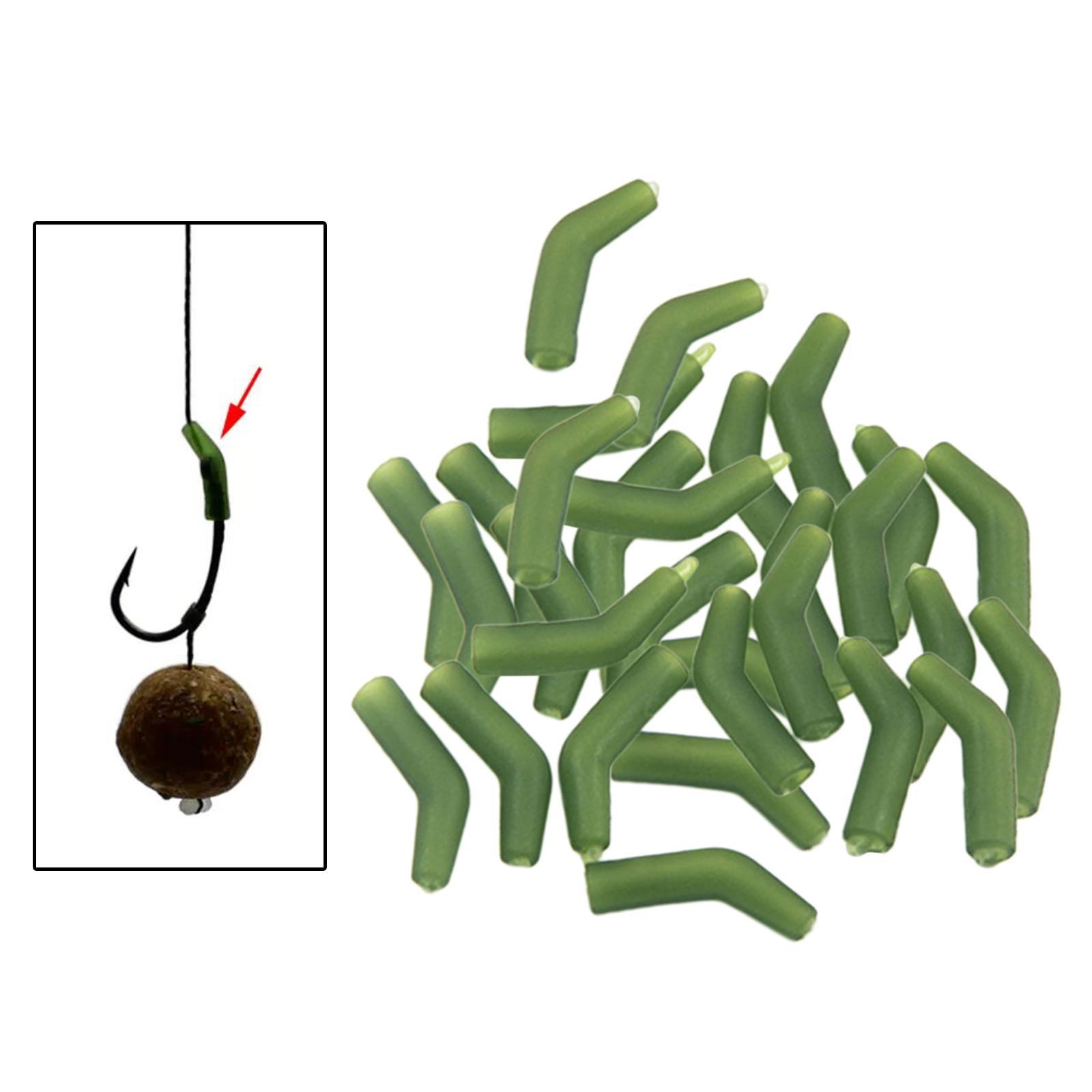 30x Hair Rig Line Aligner Sleeves Durable Portable Carp Fishing Hook Kickers