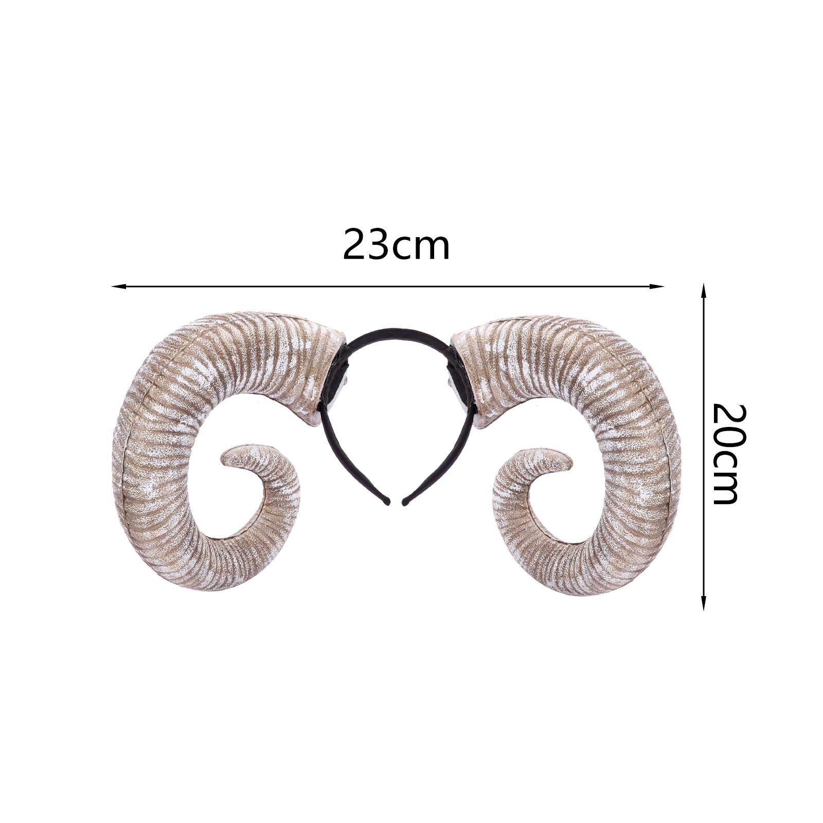 Devil Hair Band Hair Hoop Headband, Sheep Women Headpiece, for Party Decoration Fancy Dress Festival Halloween Dance Show