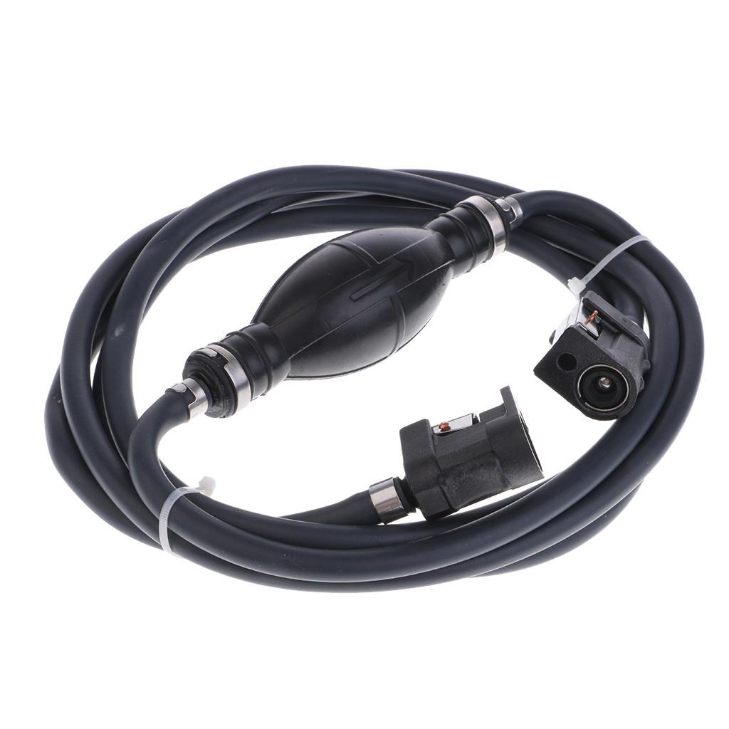 Fuel Line Hose Bulb Kit Outboard Boat Tank Connectors for