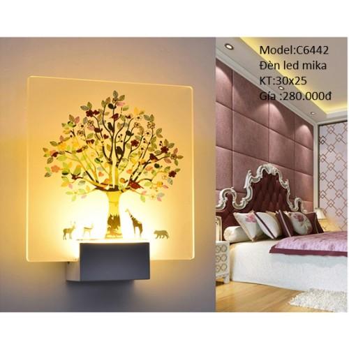 Đèn gắn tường trang trí - 6 mẫu hình hoa, cây - bảo hành 2 năm