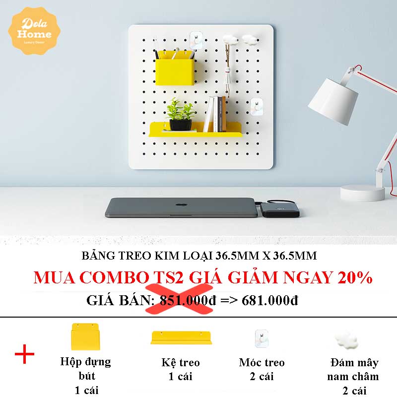 BẢNG PEGBOARD KIM LOẠI SƠN TĨNH ĐIỆN CAO CẤP ĐA CÔNG DỤNG - CHÂN ĐỨNG, KẸP BÀN, TREO TƯỜNG