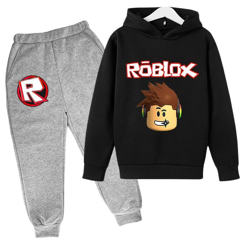 Trẻ Em Áo Hoodie Robloxing Nữ Sinh Áo Nỉ Bé Trai Áo Bóng Đá Hoạt Hình In Hình Cotton Xuân Thu 4T-14T Trò Chơi