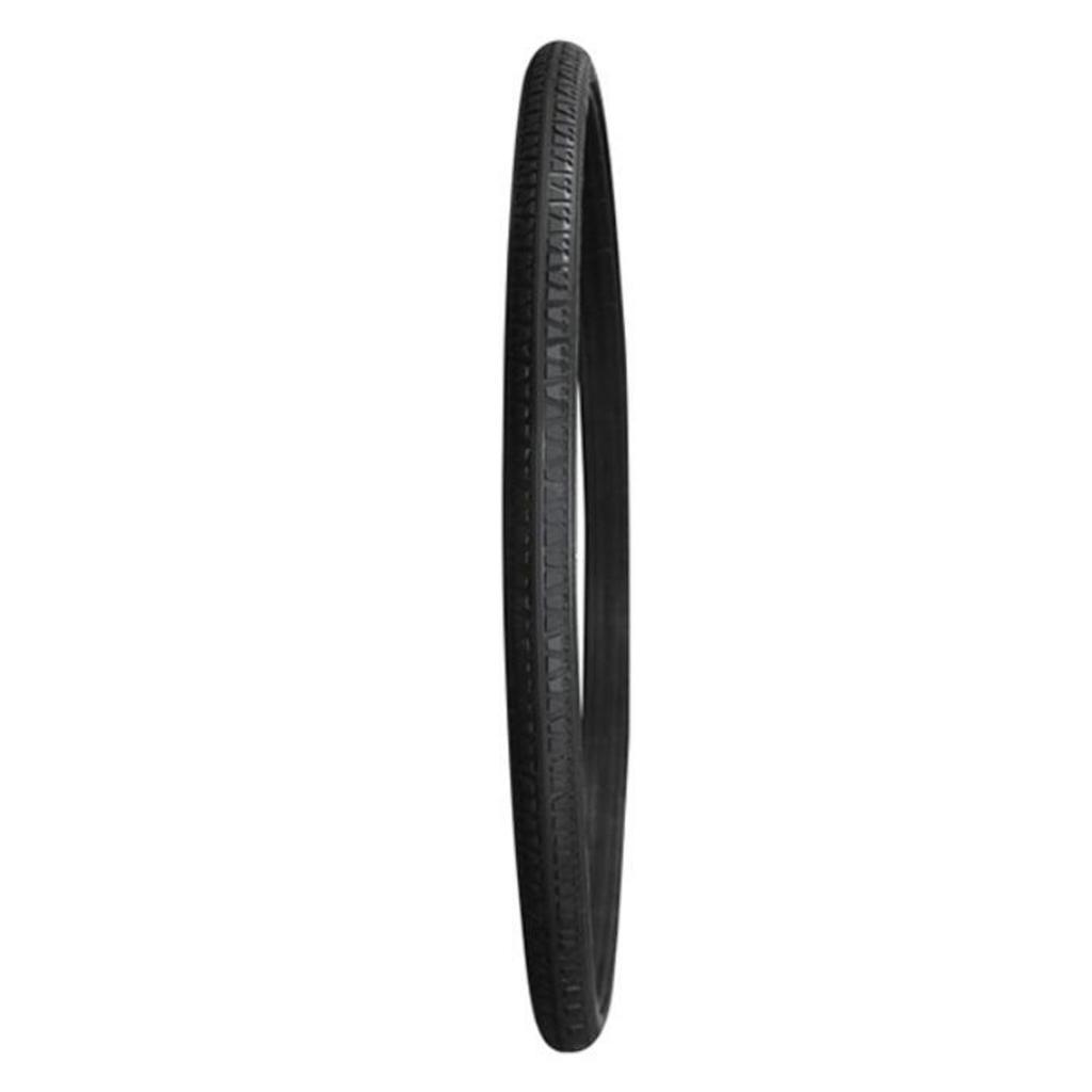 2Pcs Heavy Duty Polyurethane Snap-on Wheelchair Street Tire for 22x1 3/8" Black
