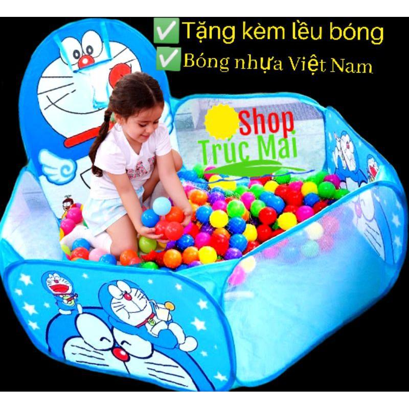 Lều bóng cho bé kèm 100 bóng tặng kèm banh lều bóng rổ công chúa cho trẻ em