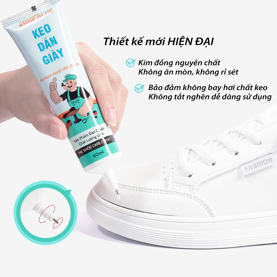 Keo Dán Giày Trong Suốt Siêu Dính Đa Năng Chính Hãng MINSU M2522 Chuyên Cho Giày Dép Thể Thao Sneaker và An Toàn Tuyệt Đối Cho Da , Chống Chịu Nước