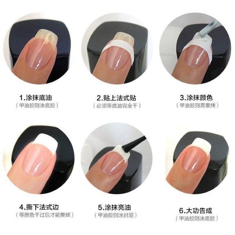 Tấm 24 miếng dán đầu móng làm móng nail