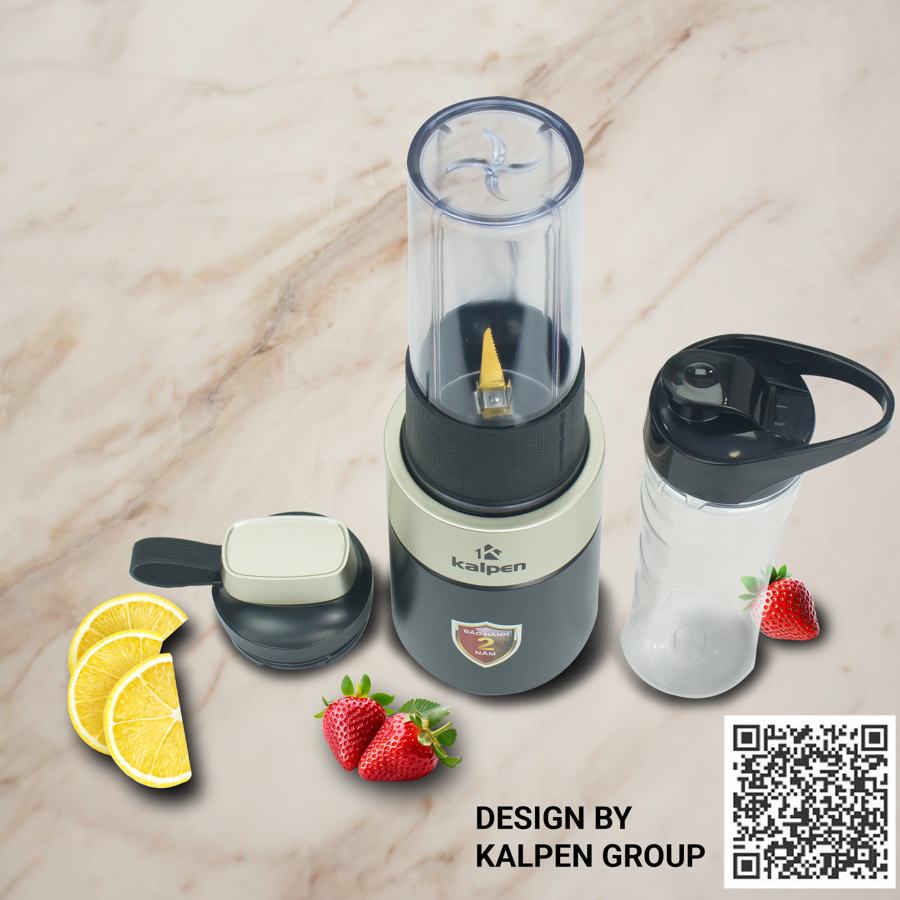 Máy xay sinh tố mini Kalpen Đức B6 công suất 700W tặng Bình 500ml - Hàng chính hãng