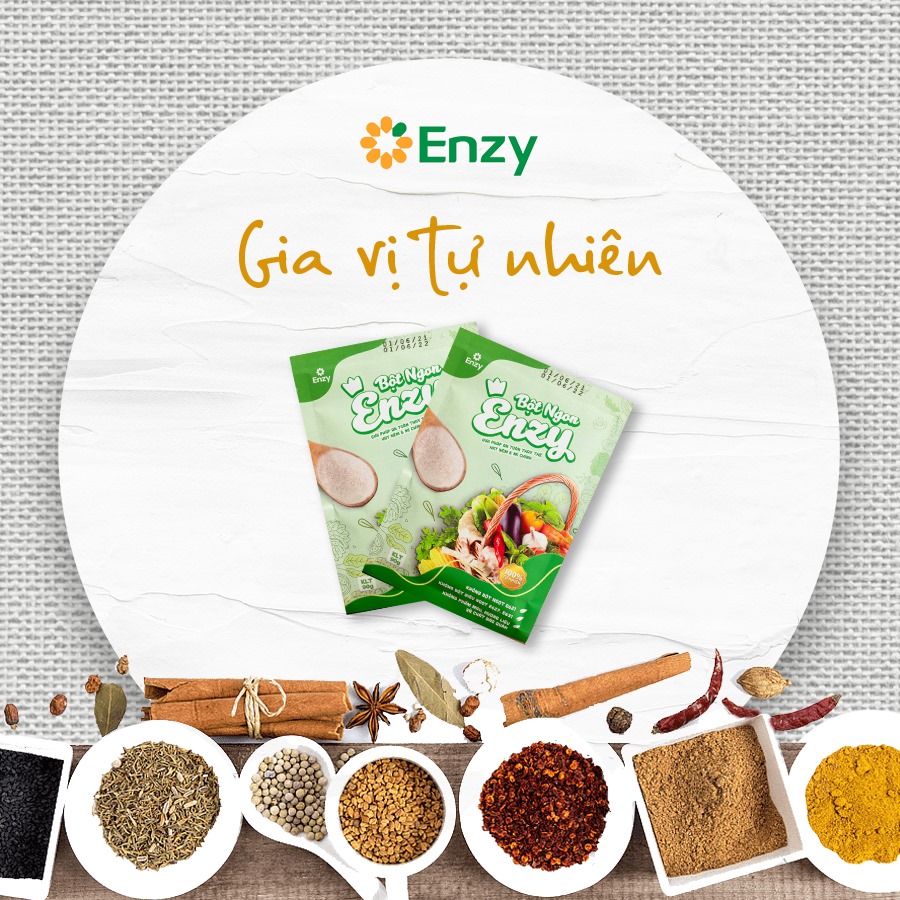 Combo “Nhà trường” 30 gói hạt nêm rau củ Enzy tốt cho sức khỏe dùng thay thế gia vị cả chay và mặn.