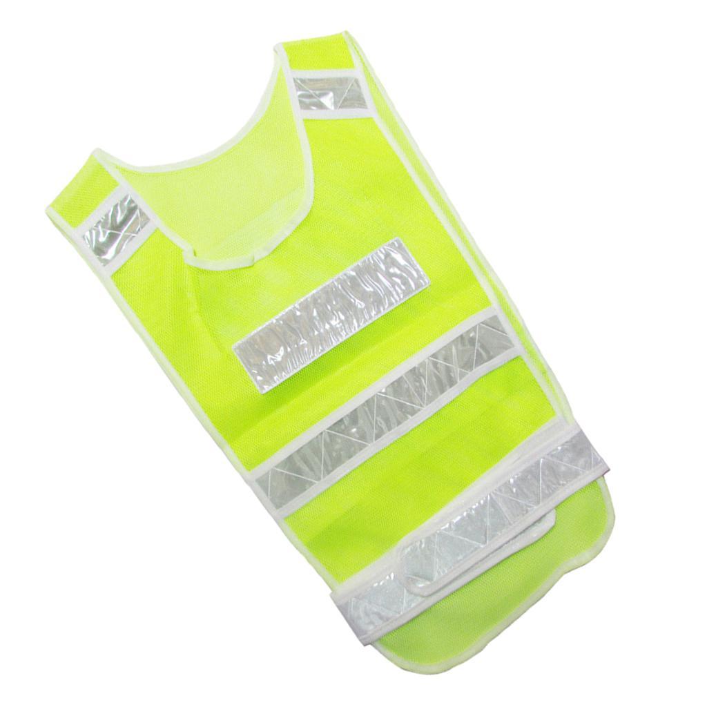 21-Inch Adjustable Safety Vest Reflective Jacket Security Waistcoat Vest Bands
