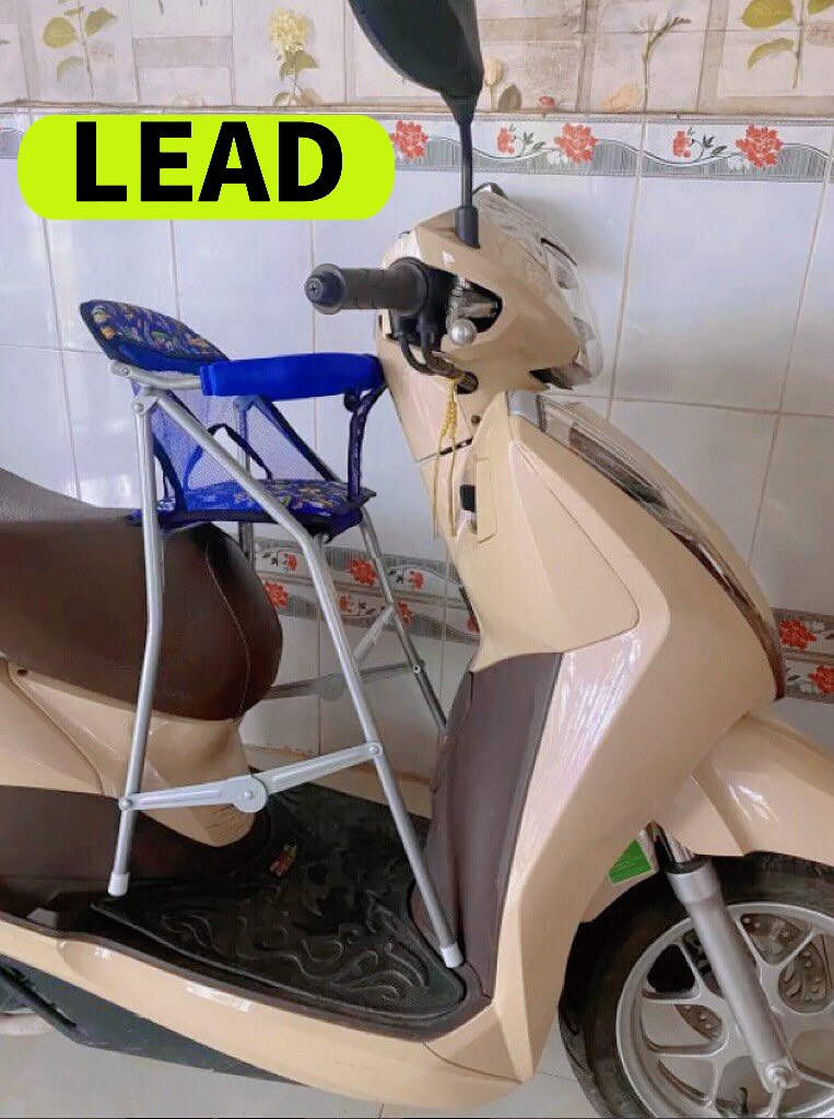 Ghế đi xe lead , scr , acruzo , shark ( hàng có sẵn ) , GHẾ GA XẾP SẮT SƠN TĨNH ĐIỆN