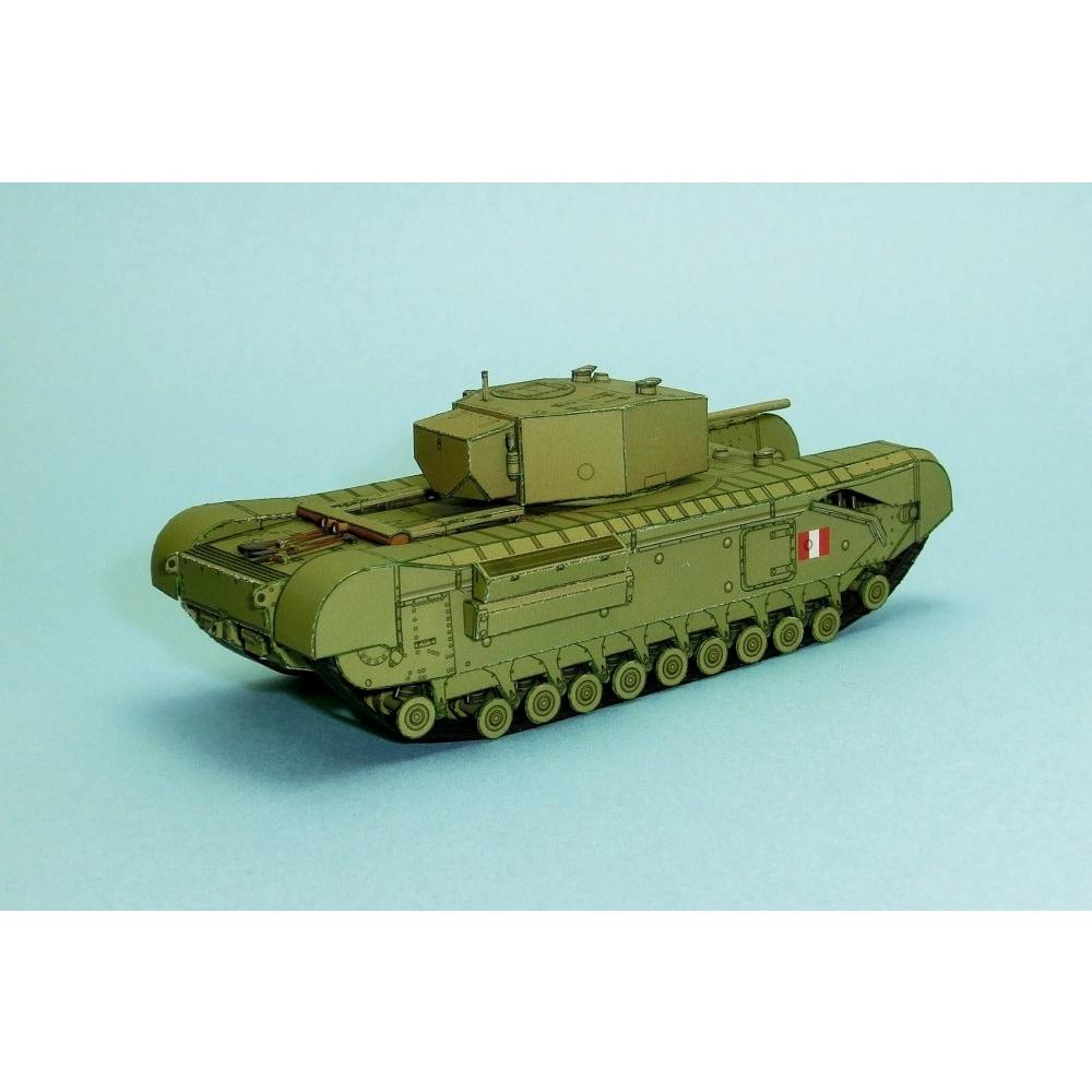 Mô hình giấy xe tanks Churchill MkIII tỉ lệ 1/72