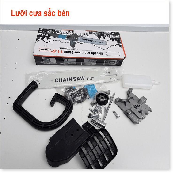 Lưỡi cưa xích gắn máy mài CHAIN SAW - luoi cua xich gan may mai - Có bình tra dầu tự động gắn liền